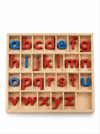 Wooden Movable Alphabet